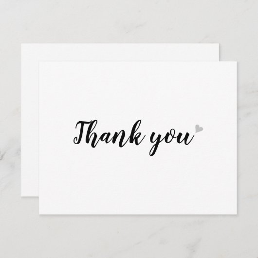 Minimalistische zakelijke bedankkaart voor profess (Voorkant / Achterkant)