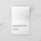 Minimalistische zakelijke bedankkaarten bedankkaart (Binnen)