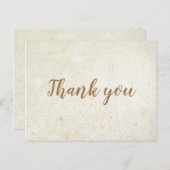 Minimalistische Zakelijke Dank Je Wel Houten Postk Briefkaart (Voorkant / Achterkant)
