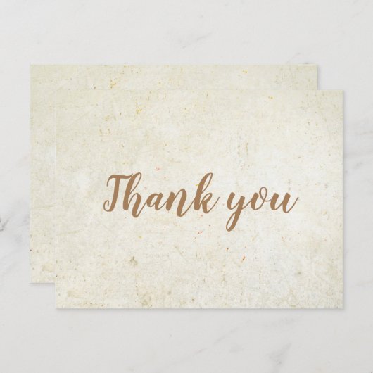 Minimalistische Zakelijke Dank Je Wel Houten Postk Briefkaart (Voorkant / Achterkant)