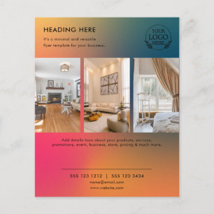 Minimalistische zakelijke marketingflyer Logo & Flyer