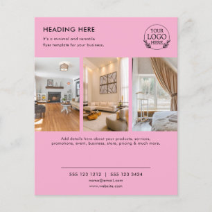 Minimalistische zakelijke marketingflyer Logo & Flyer