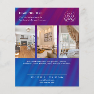 Minimalistische zakelijke marketingflyer Logo & Flyer