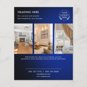 Minimalistische zakelijke marketingflyer Logo & Flyer
