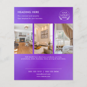 Minimalistische zakelijke marketingflyer Logo & Flyer