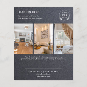 Minimalistische zakelijke marketingflyer Logo & Flyer