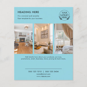 Minimalistische zakelijke marketingflyer Logo & Flyer