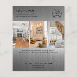 Minimalistische zakelijke marketingflyer Logo & Flyer
