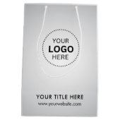 Minimalistische zakelijke moderne cadeautas (Achterkant)