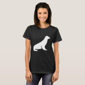Minimalistische zeeen leeuw t-shirt (Voorkant volledig)