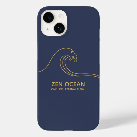 Minimalistische Zen-golf | Abstracte oceaangoed Case-Mate iPhone Case (Achterkant)