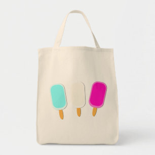 Minimalistische zomer ijs Lollies Tote Bag