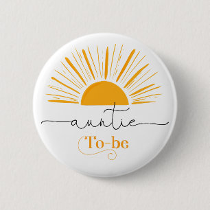 Minimalistische zon Tante om bij button