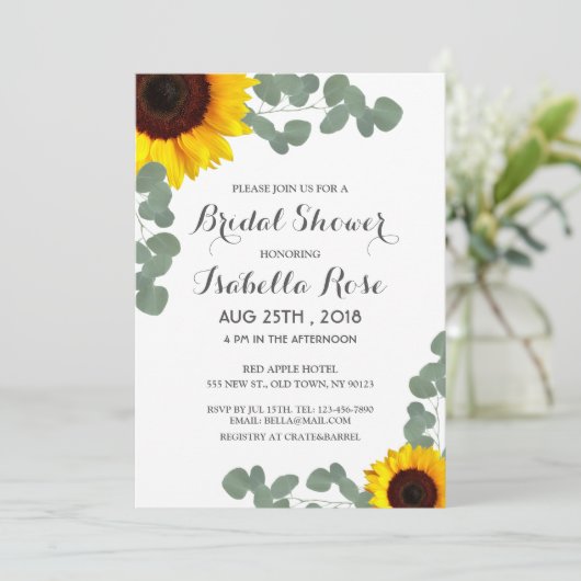 Minimalistische zonnebloempitten met zonnebloempit kaart (Staand voorkant)