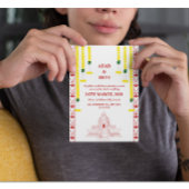 Minimalistische Zuid-Indiase bruiloft Kaart