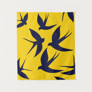 Minimalistische Zwaluw Klein (86cm x 102cm) Wandta Wandkleed