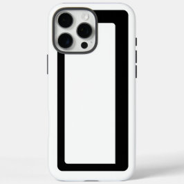 Minimalistische zwart-wit Abstracte omtrek iPhone 16 Pro Max Hoesje