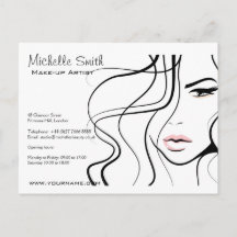 Minimalistische zwart-wit elegante vrouwelijke mak