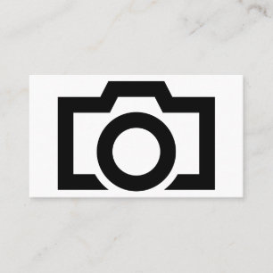 Minimalistische zwart-wit fotografie visitekaartje