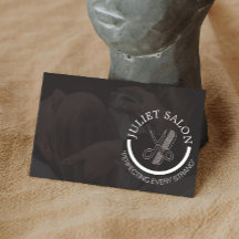 Minimalistische Zwart-Wit Haarstylist Monochroom