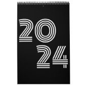 Minimalistische zwart-wit kalender (Hoes)