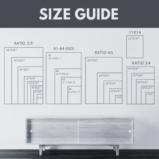 Minimalistische zwart-wit NYC Skyline Travel Sketc Poster