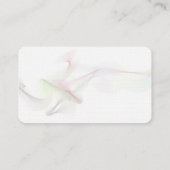 Minimalistische Zwart Wit Plain Modern Abstract Visitekaartje (Achterkant)