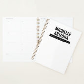 Minimalistische zwart-wit Professional Modern Planner (Display)