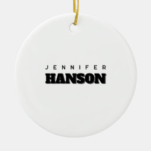 Minimalistische zwart-wit professionele moderne na keramisch ornament