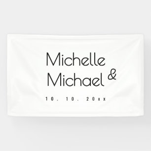 Minimalistische zwart-wit professionele moderne na spandoek