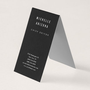 Minimalistische Zwart & Wit Professionele Moderne Visitekaartjes