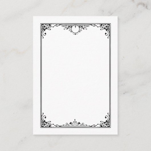 Minimalistische zwart-wit QR code bruiloft Informatiekaartje (Achterkant)