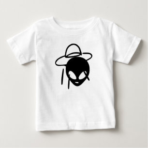 Minimalistische Zwarte Alien