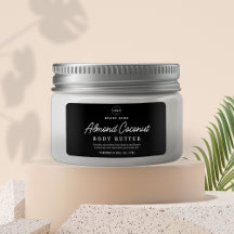 Minimalistische Zwarte Body Scrub Cosmetische Potj