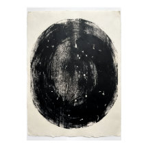 Minimalistische Zwarte Cirkel Poster | Zen Enso Ab