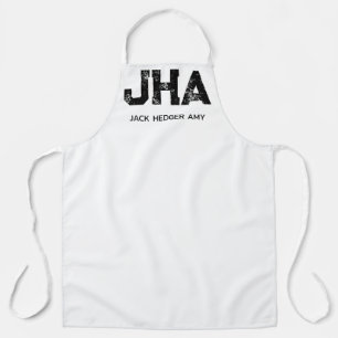 MINIMALISTISCHE ZWARTE DRIELITTERIGE MONOGRAM NAAM SCHORT