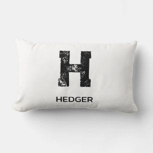 MINIMALISTISCHE ZWARTE EEN LETTER MONOGRAM NAAM WI KUSSEN