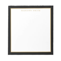 Minimalistische zwarte en gouden monogram