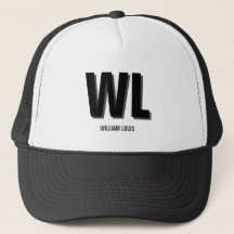 Minimalistische zwarte en grijze gepersonaliseerde