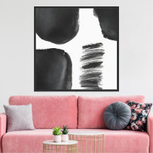 Minimalistische zwarte en witte abstracte moderne