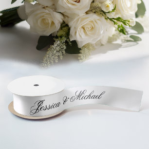 Minimalistische Zwarte en Witte Eenvoudige Calligr Lint