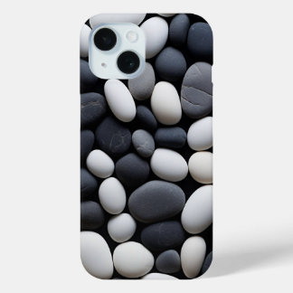 Minimalistische Zwarte en Witte Zen Stenen Estheti