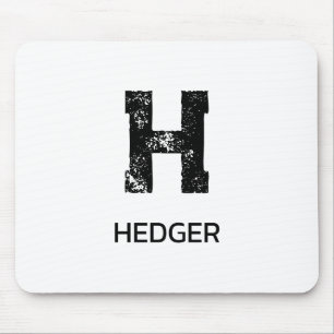 MINIMALISTISCHE ZWARTE ENKELE LETTER MONOGRAM NAAM MUISMAT