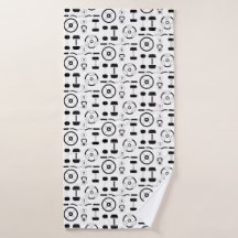 Minimalistische zwarte fitnessapparatuur