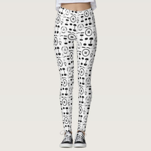 Minimalistische zwarte fitnessapparatuur leggings