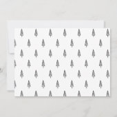 Minimalistische Zwarte Hand Lettered Joyeux Noel F Kaart (Achterkant)