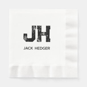 MINIMALISTISCHE ZWARTE INITIALEN VAN TWEE LETTERS SERVET