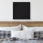 Minimalistische Zwarte Kat Silhouet  Canvas Afdruk (Insitu (Slaapkamer))