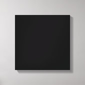 Minimalistische Zwarte Kat Silhouet  Canvas Afdruk (Voorkant)