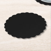 Minimalistische Zwarte Kat Silhouet  Kartonnen Onderzetters (Gekanteld)